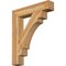 Ekena Millwork Merced Block Rough Sawn Bracket, Western Red Cedar, 6"W x 34"D x 40"H BKT06X34X40MRC05RWR - alternate 1
